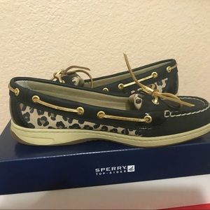 Cheetah Print Sperrys WORN ONCE
